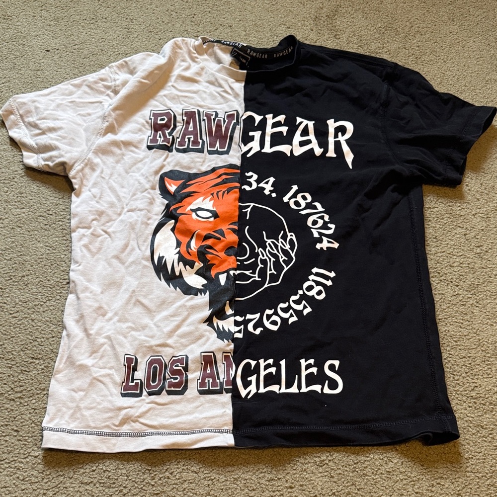 Rawgear Black and White Graphic Tee